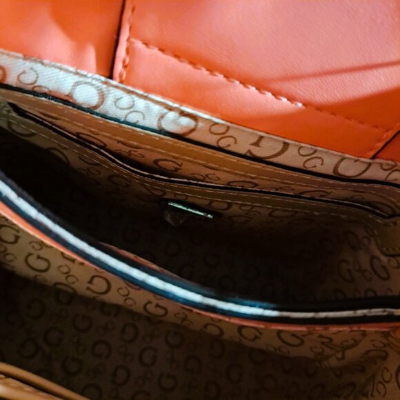 Guess Hot Pink & Tan Bucket Lyria Mini Crossbody Bag NWT - Picture 11 of 12